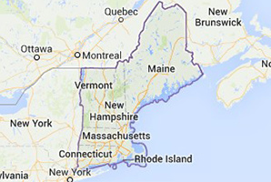 New Hampshire, Massachusetts and Maine